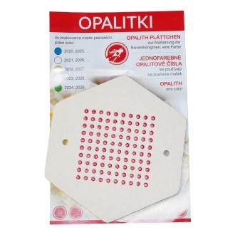 Plaquettes numérotées en opalith - 1-100 PL - Rouge